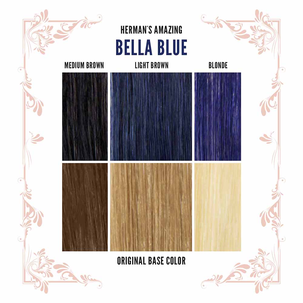 Hermans Amazing Haircolor - Bella Blue Coloration semi permanente - Bleu